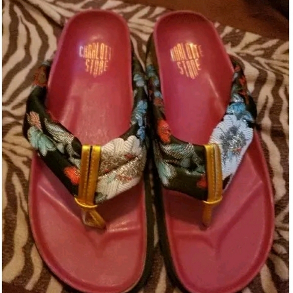 Charlotte Stone x Reformation Thong Sandals sz 9 - Picture 2 of 8